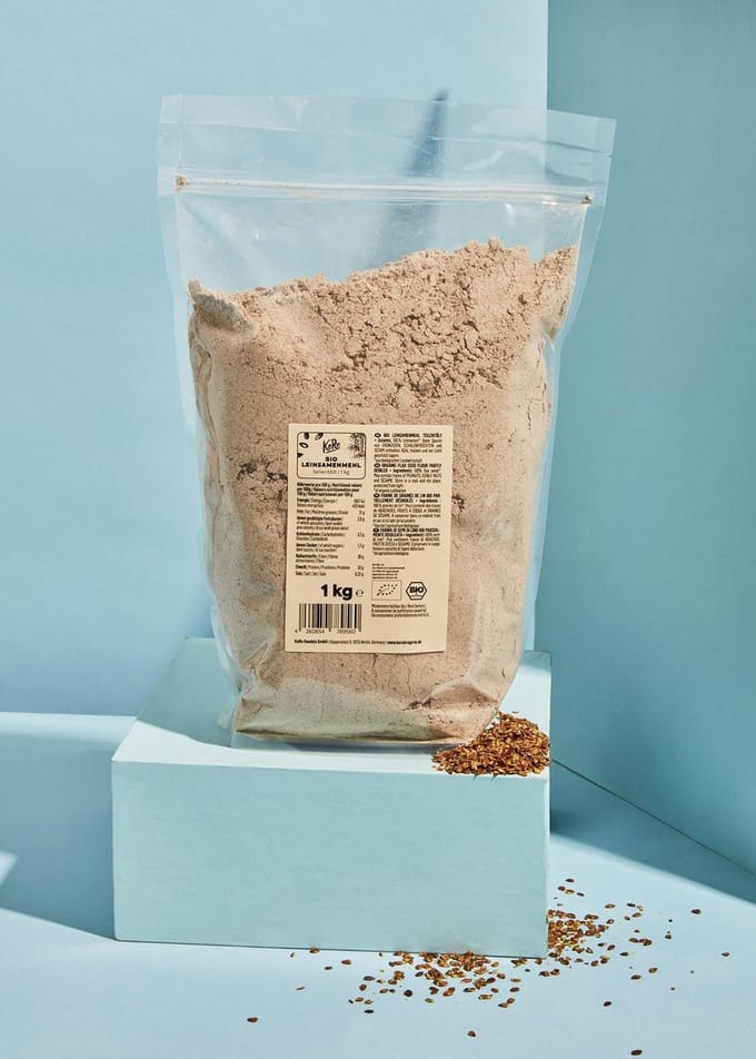 KoRo | Bio lijnzaadmeel deels ontvet 1 kg