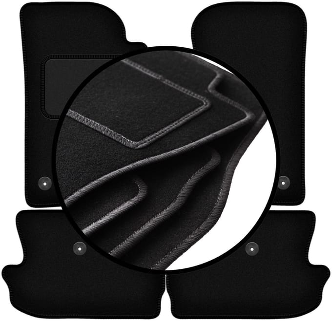 Complete set veloursmatten voor: Jeep Wrangler JL 4-deurs (2017-)