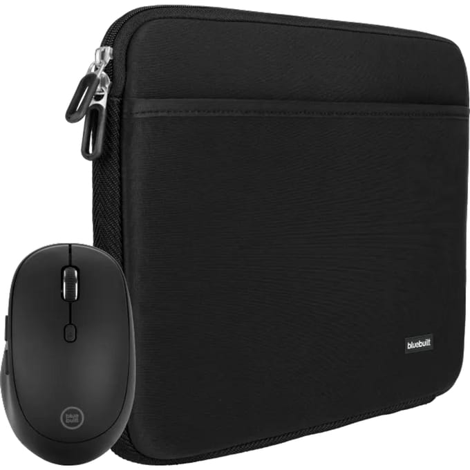 BlueBuilt Laptophoes 31 cm 13 inch M Zwart + Tradendum Muis