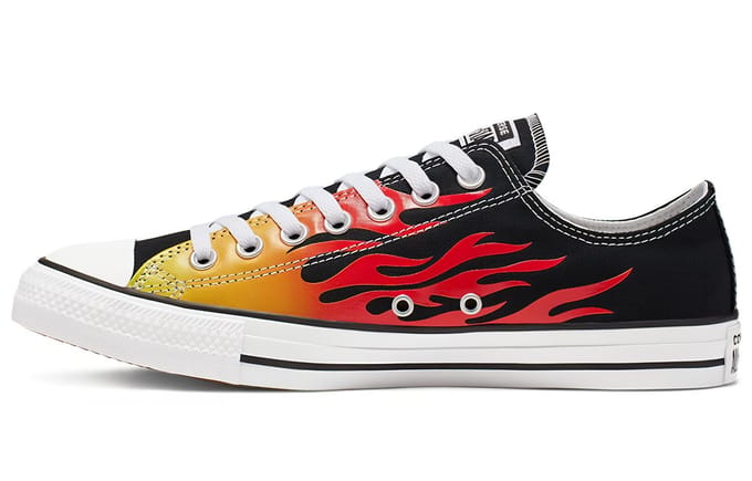 Converse Chuck Taylor All Star Low 'Flame' Unisex 166259F 42 black