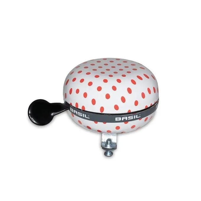 BIG BELL POLKADOT.white/red dots