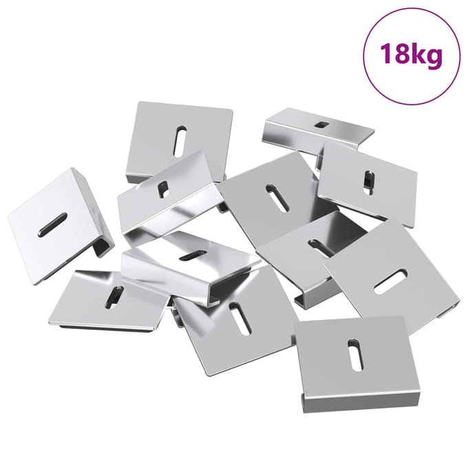 vidaXL - Spiegel - Steun - 340 - Nikkel - 35 - x - 30 - x - 8,3 - mm - Staal