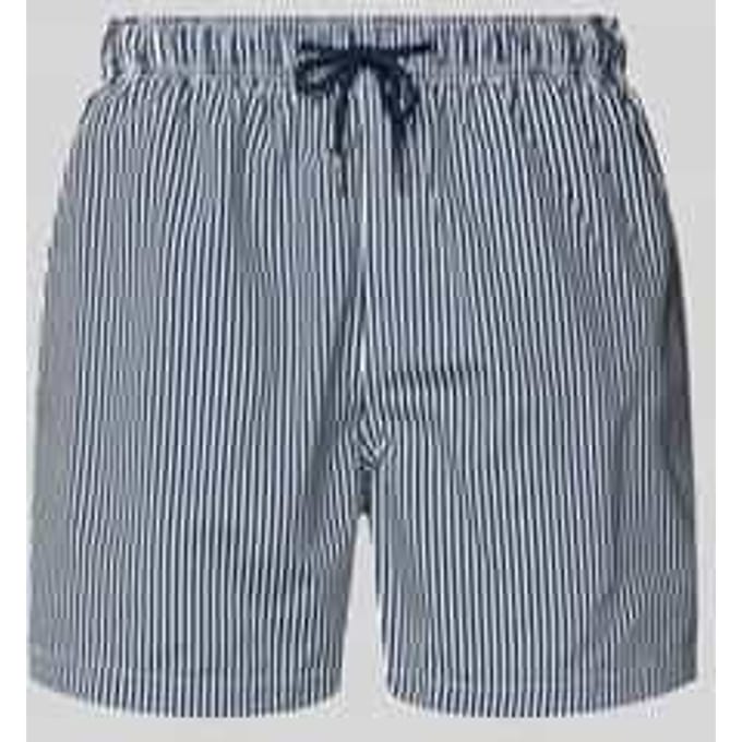 Zwemshort met achterzak en labelpatch