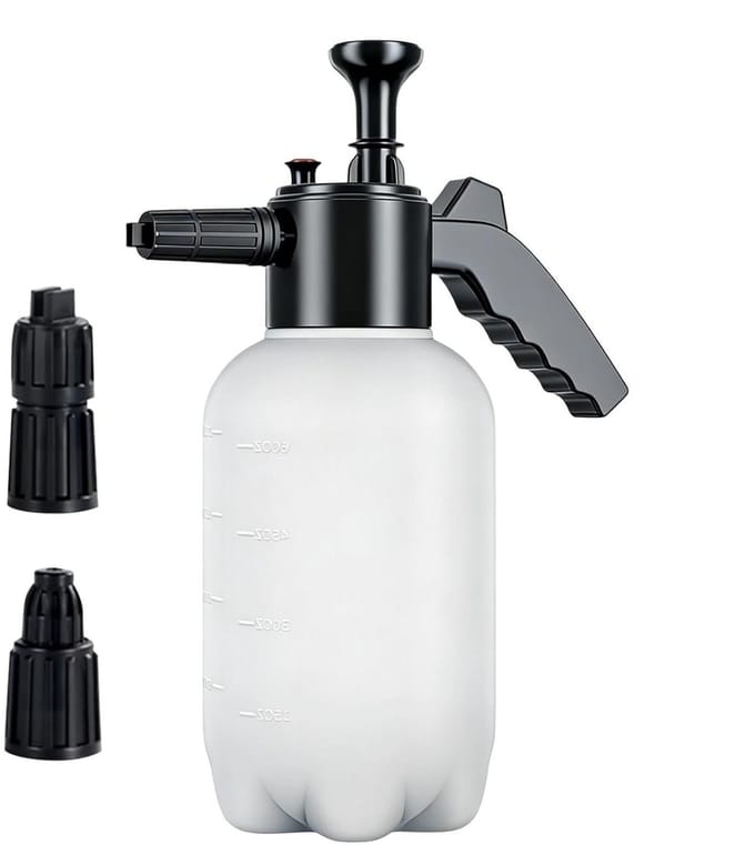 Schuimsproeier met pomp - Drukspuit Opschuimer - Auto reinigen - Verstelbaar mondstuk - 33 cm - Wit