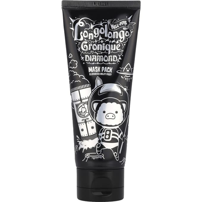 Elizavecca, Pack masque diamant Hell-Pore Longorongo Gronic, 100 ml (3,38 onces liquides) black