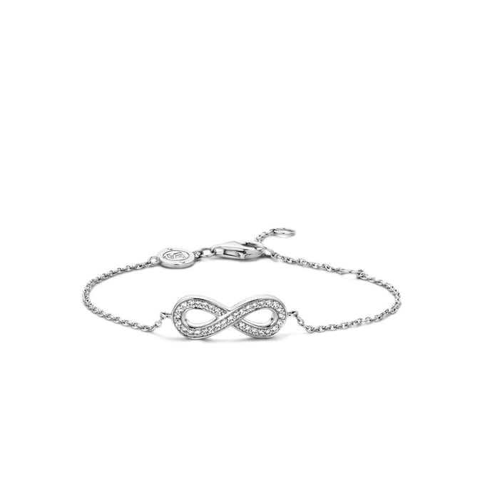 TI SENTO Dames Armband - 925 zilver - Zirconia wit - 2823ZI