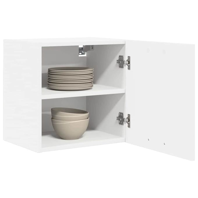 vidaXL Hangkast met opslag 2 pcs Wit 40 x 31 x 40 cm Bewerkt hout