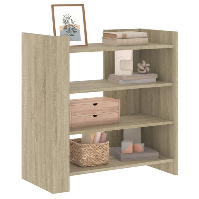 vidaXL - Dressoir - 73,5x35x75 - cm - bewerkt - hout - sonoma - eikenkleurig