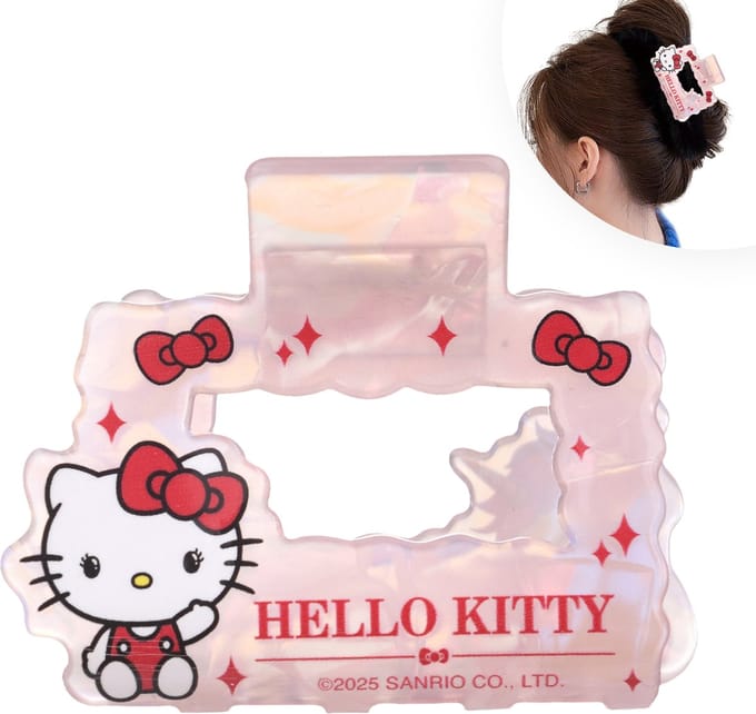Hello Kitty Haarklem Meisjes - Kleine Haarklem - Haarclip - 6.0 x 4.0 x 5.0