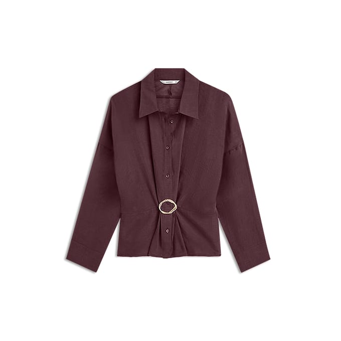 Summum Blouse Lyocell Blend Blouses Bordeaux 2s3524-12492