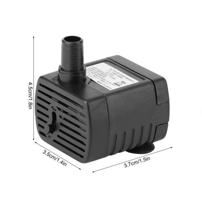 USB 5V 0.5m 150L/H Regelbare Miniatuur Borstelloze Motor DC Waterpomp voor Hydrocultuur Dompelbaar