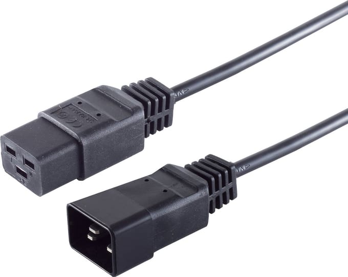 C19 - C20 stroomkabel voor UPS/PDU | 3x 1,50mm | zwart | 5 meter