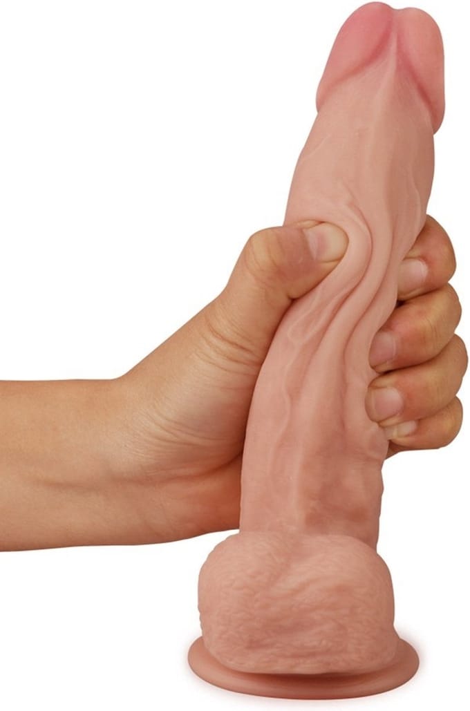 Love toy real skin dildo 20cm