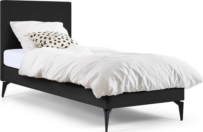 Maxi Boxspring Cisano met Silver Pocket Deluxe Foam matras - 90 x 200 cm - dark grey