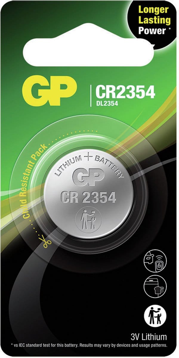 GP - CR2354 - O.a. voor Tesla Autosleutels - Knoopcel Lithium 3 V 560 mAh