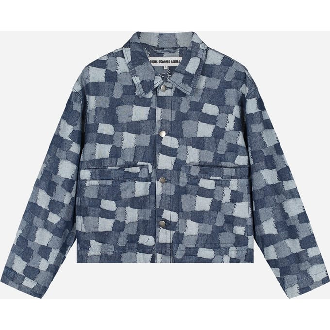 We Are Labels Nous Sommes Labels – Vinnie Patchwork Jacket Blue Taglia: L | Giacche di jeans Outlet | Donna | Blu
