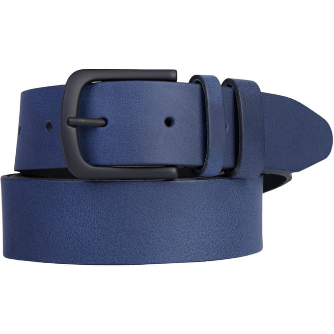 Petrol Industries - Heren Leren Riem - Blauw