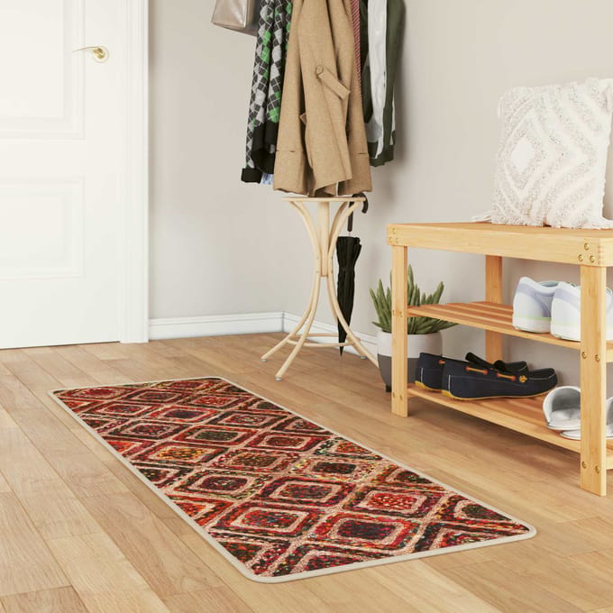 vidaXL - Tapijt - Runner - MARSA - Meerkleurig - 50 - x - 150 - cm - Polyester - en - PVC