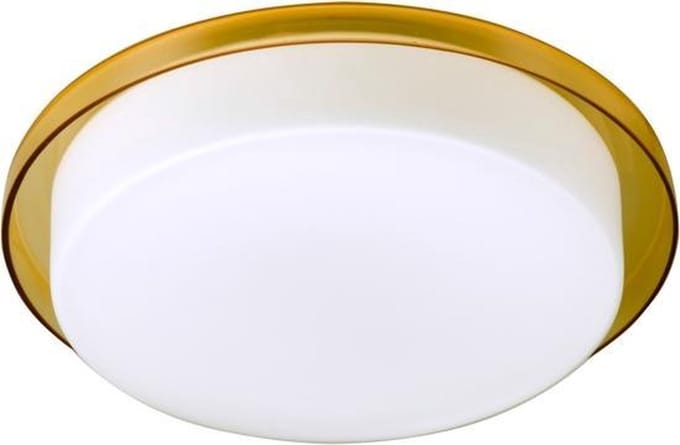 Plafondlamp Tray D300 2Xg90/40W Oranje+Opaal