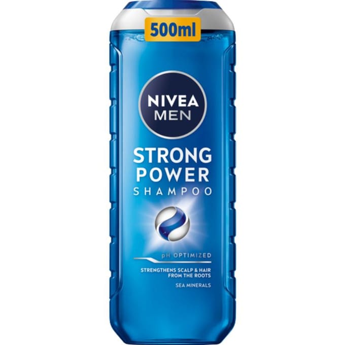 Nivea Men Strong Power - Versterkende Shampoo - 500ml - Zonder Siliconen