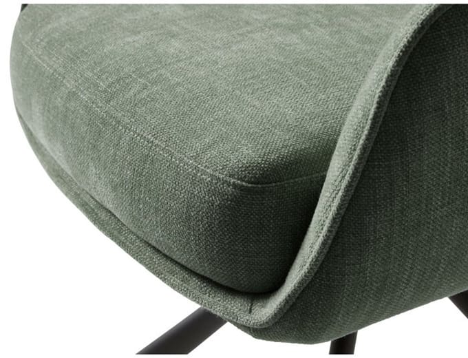 Eetkamerstoel Cowley draaibaar - Chenille - Bosgroen - 59x65x86 cm - eetkamerstoelen set van 2