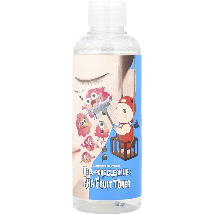 Elizavecca Milky Piggy Hell-Pore Clean Up AHA Fruit Toner (200ml) white