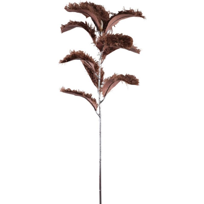 PTMD - Kunstblad Leaves - Bruin - 36x26x84cm