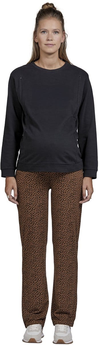 Vertbaudet Wijde zwangerschapsbroek met luipaardprint