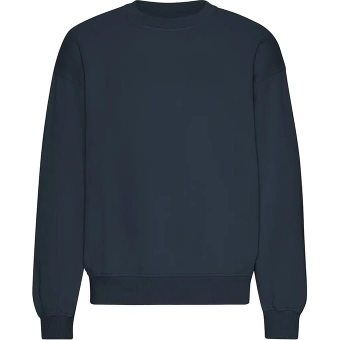 Oversized sweatshirt met ronde hals Colorful Standard Organic Marine Blue