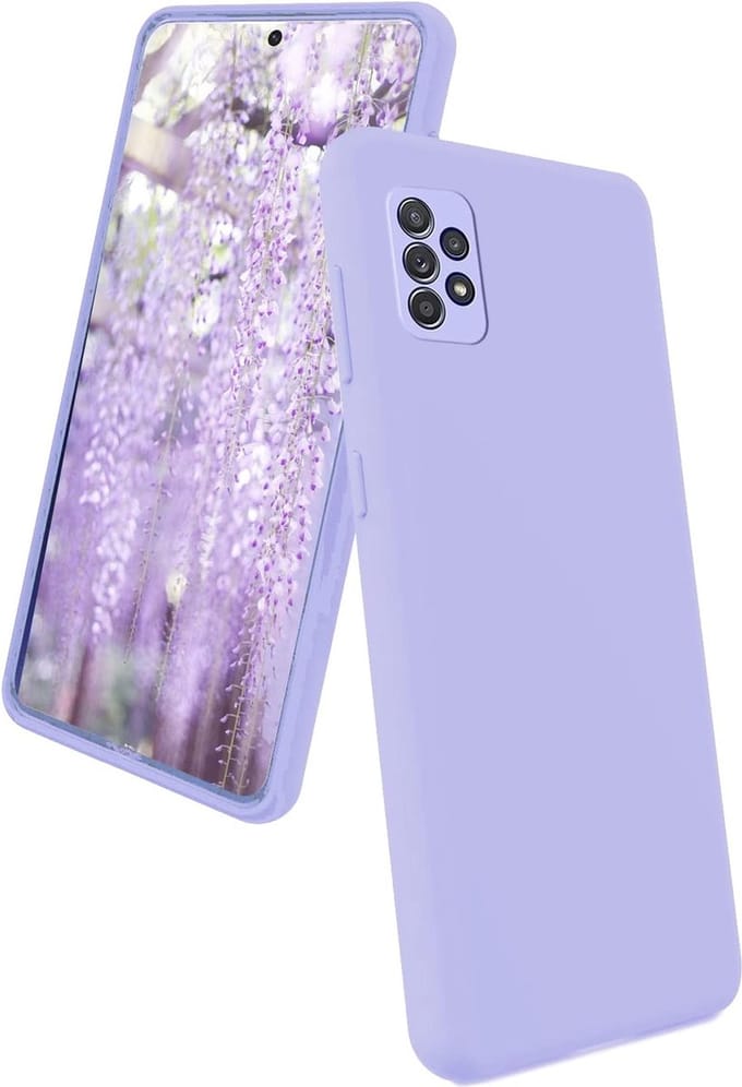 Solid hoesje Geschikt voor: Samsung Galaxy A33 5G Soft Touch Liquid Silicone Flexible TPU Rubber - Paars