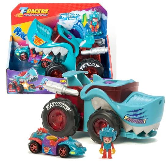 T-RACERS Pojazd Mega Wheels T-SHARK Figurka MAGIC BOX