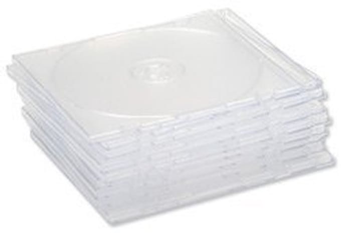 Dailygoods- Slimline Hüllen - CD Hoesjes - Jewel Case - Transparant - Opbergmap - Pack 100 - Slank Ontwerp