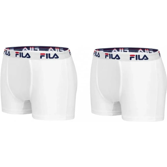 Fila heren boxershorts 2 pack  wit maat M