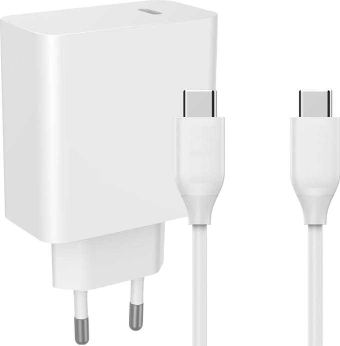 Usb-C Adapter 45w + usb-C naar usb-C Oplader Kabel 2 Meter - 45w - Super Fast Charging - Universele Thuislader - Usb-C - Adapter voor S24,S23,S22, S21, S20, Tablet, S9,S8,A8,A9,Plus