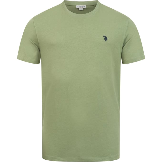 U.S. Polo Assn. heren basic T-shirt van 100% katoen