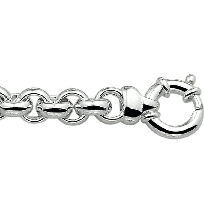 The Jewelry Collection Ketting Jasseron 10 mm - Zilver