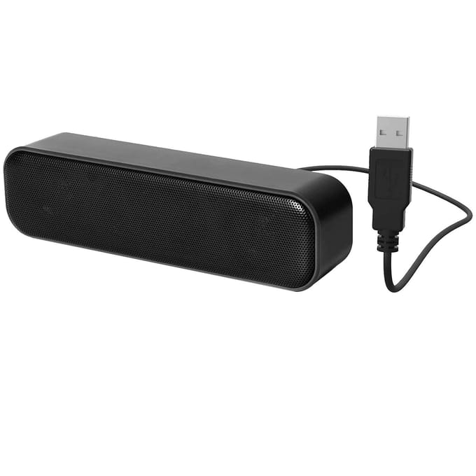 Mini Computer Speaker Bekabelde USB Desktop Stereo Speaker Audio Decodering Dual Channel Player Sound Bar zwart