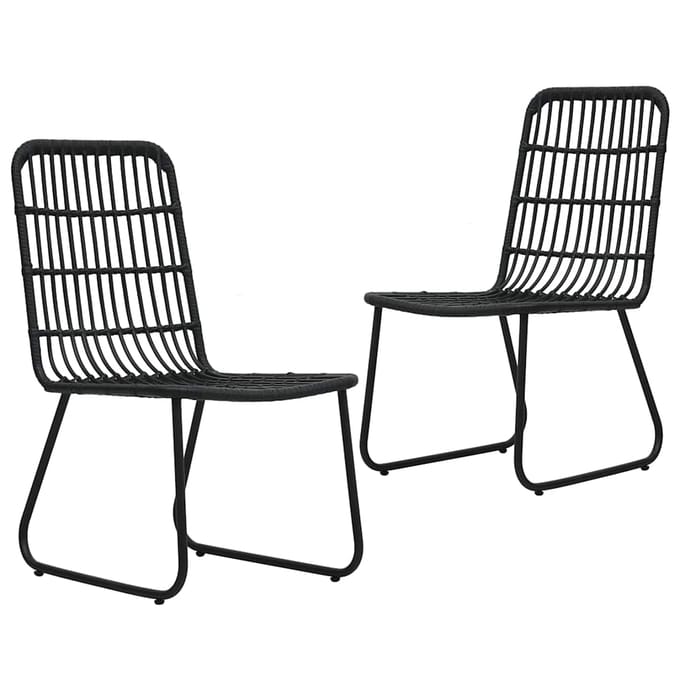 vidaXL - 3-delige - Tuinset - poly - rattan - en - glas