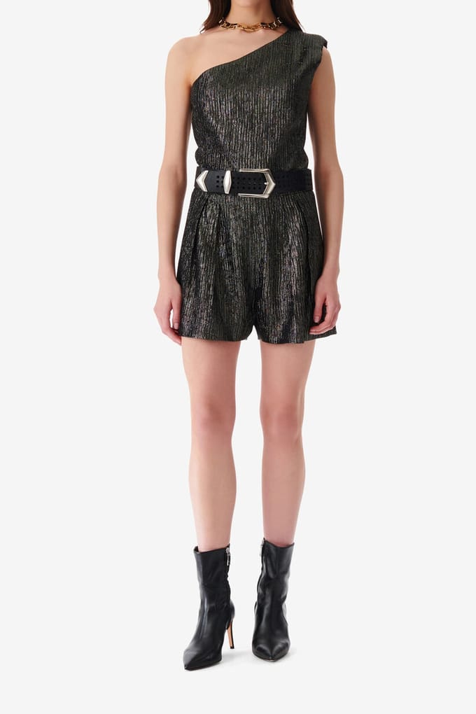 IRO Paris Iliana Playsuit Black/black Lurex Exp Größe: 34 | Playsuits Outlet | Damen | Schwarz