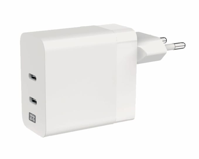 XtremeMac 65W Dual USB-C Charger | Eco-Friendly PD for MacBook & iPhone