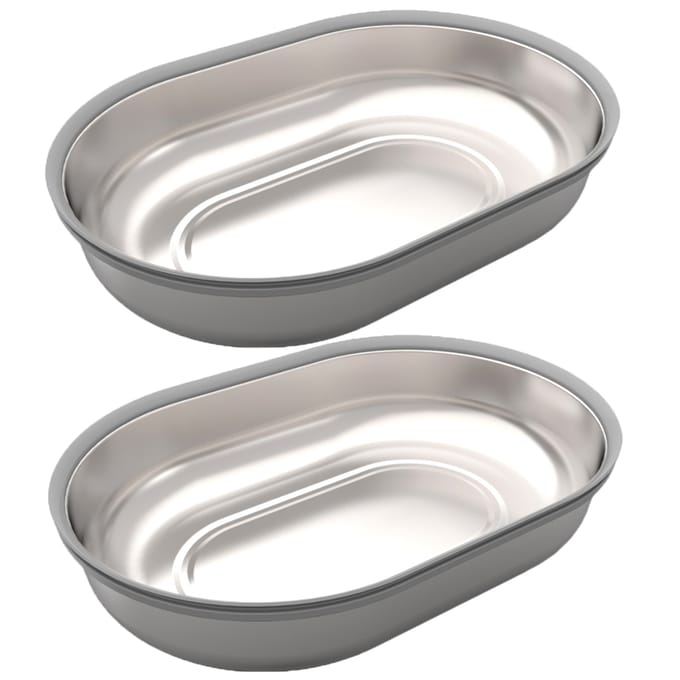 - Vervangingsbakjes RVS (2 stuks) - SureFeed Microchip Voerautomaat