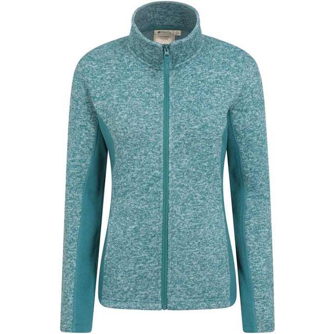 Mountain Warehouse Dames/dames Idris fleecejack met panelen (Donker groenblauw)