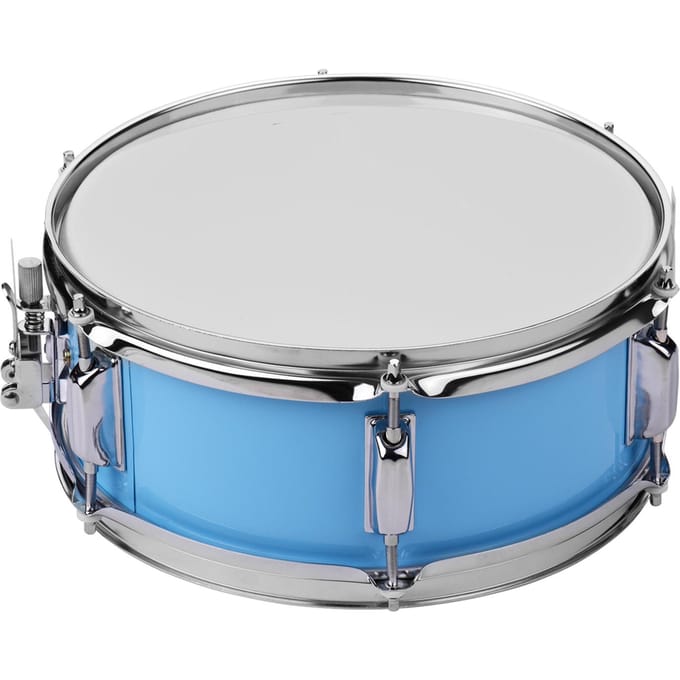 12inch snaredrumvel met drumstokken schouderband drumsleutel voor studentenband lichtblauwe kleur