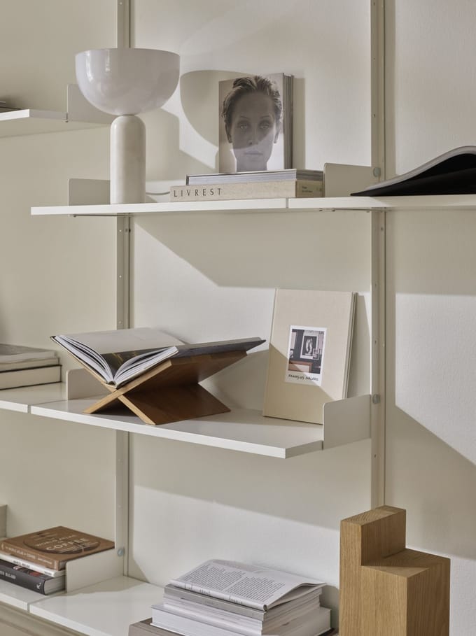 New Works Kizu Tafellamp - small - marmer wit