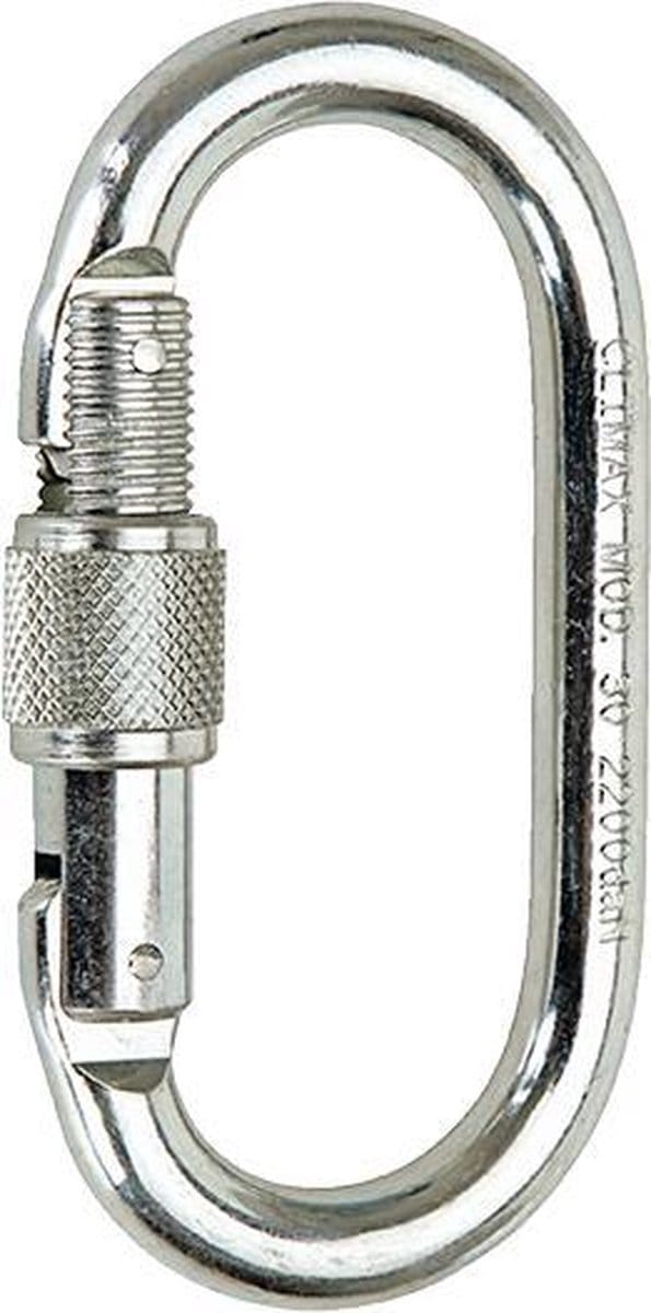 Climax Karabijnhaak - 10x5,5 cm - Veiligheidssluiting- Klimkarabijnhaak - Valbeveiliging - Verbinder