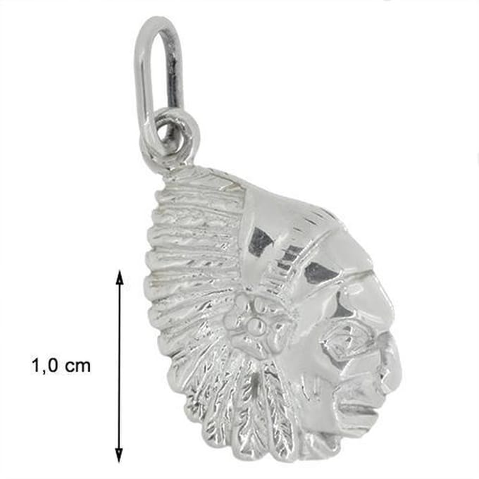 Blinx Jewels Zilveren Hanger Indianenhoofd