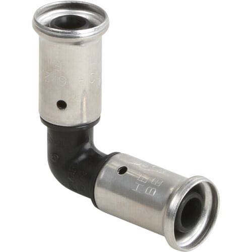 Henco pers kniekoppeling 90deg 16mm
