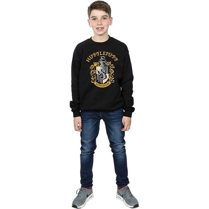 Harry Potter Jongens Gryffindor Katoenen Sweatshirt (Zwart)
