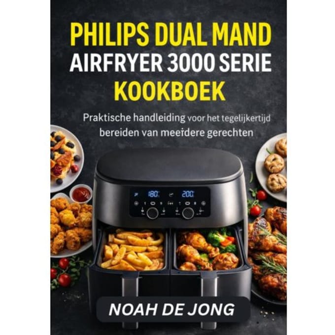 Philips Dual Mand Airfryer 3000 Serie Kookboek - Noah De JONG