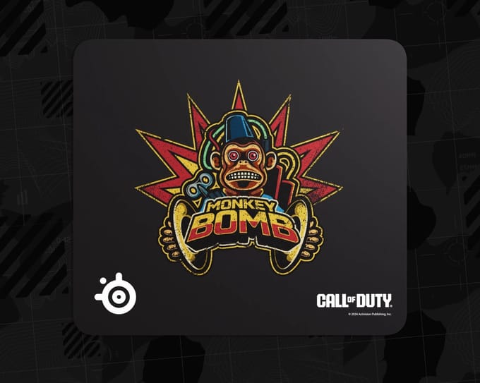 Steelseries QcK Large Muismat - Call of Duty: Monkey Bomb Edition - 450 mm x 400 mm